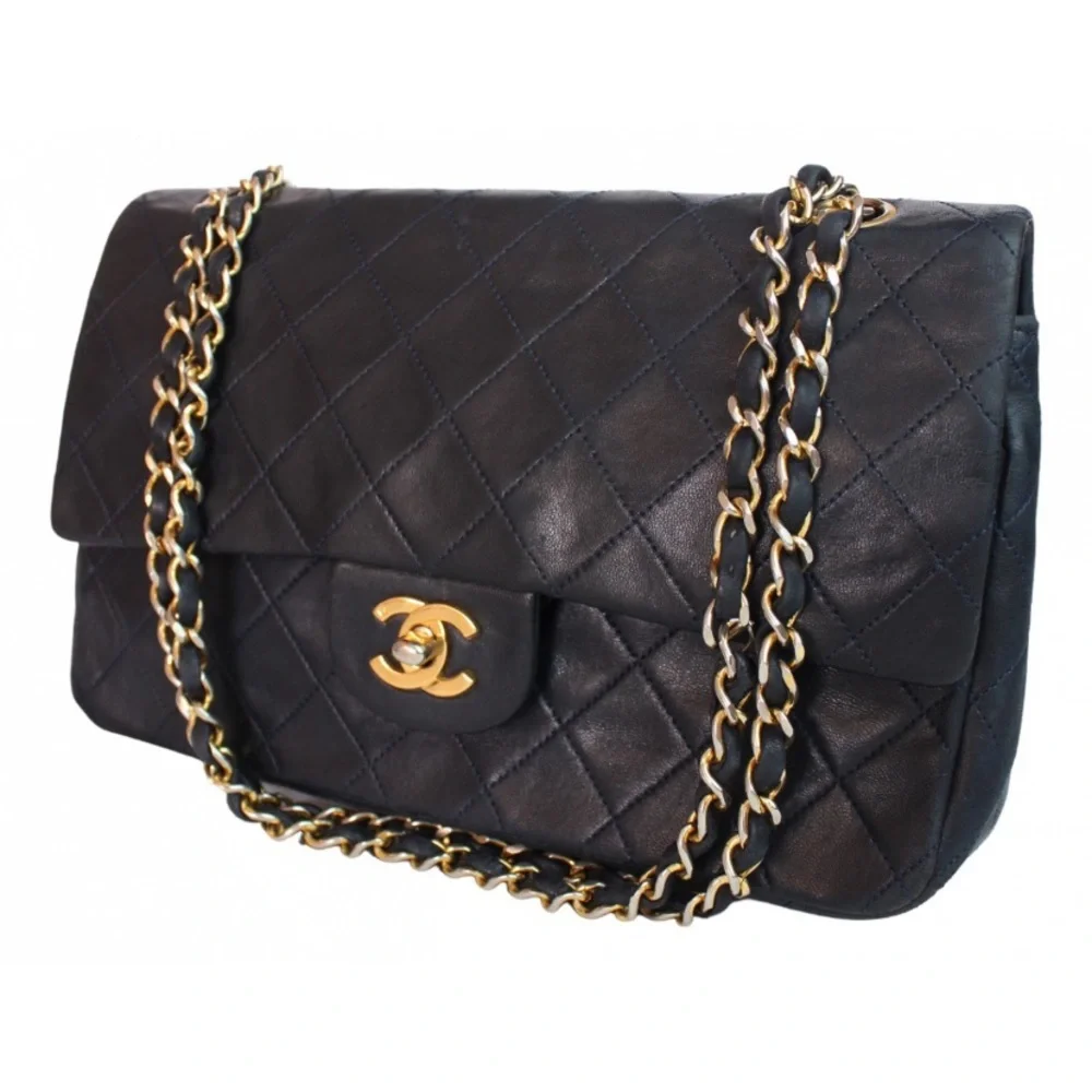 Chanel Medium Flap Navy Blue Double Flap - Picture 1 of 14